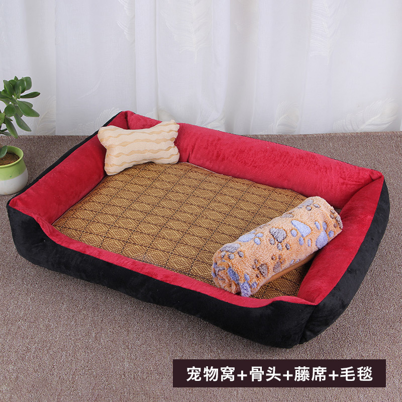 メーカーはペット犬小屋犬マット金毛テディ保温四季マットペット用品卸売りを提供している|undefined