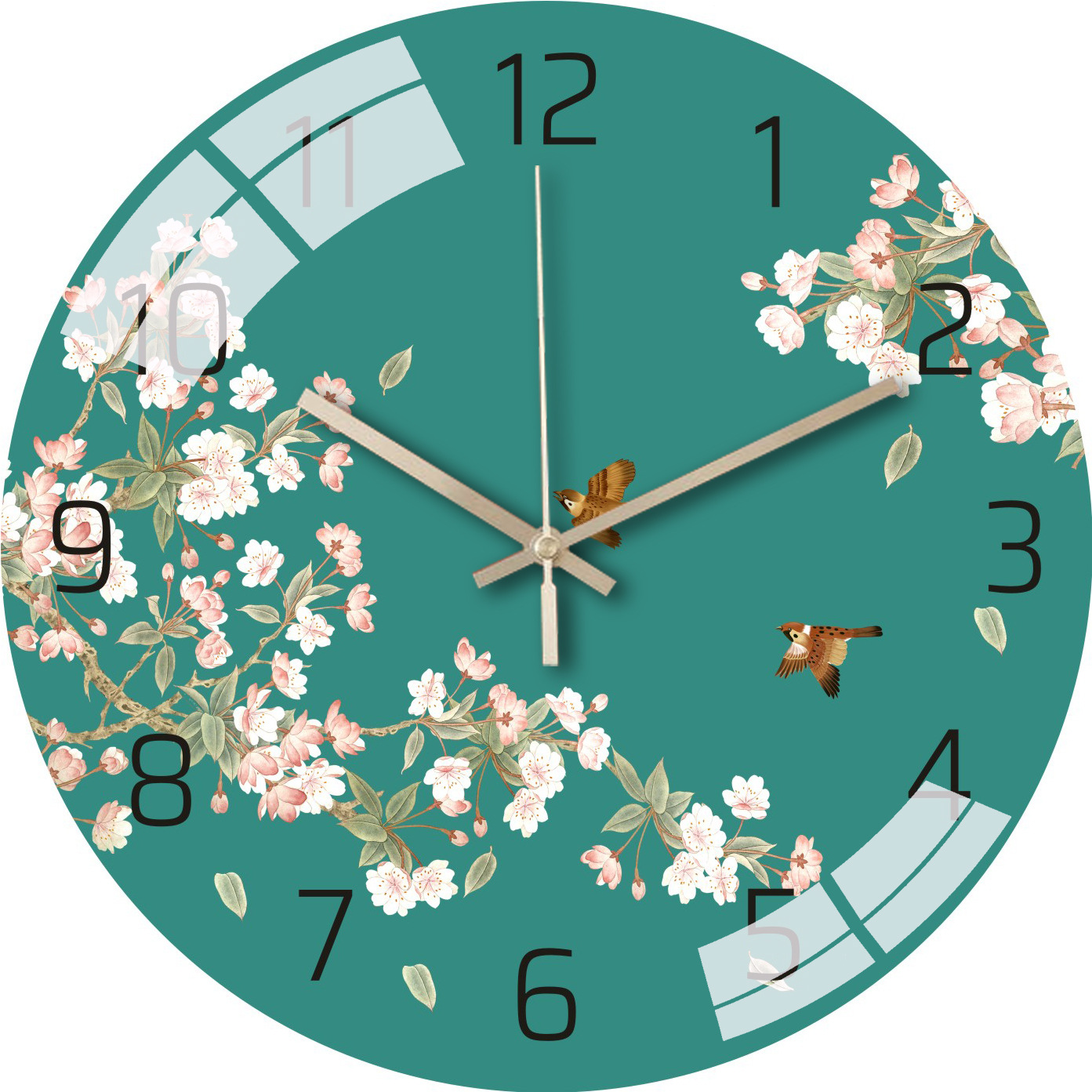 Luz nórdica de lujo Reloj de pared de Internet celebridad Luz de lujo salón dormitorio creativo moda decoración mudo simple reloj de cristal