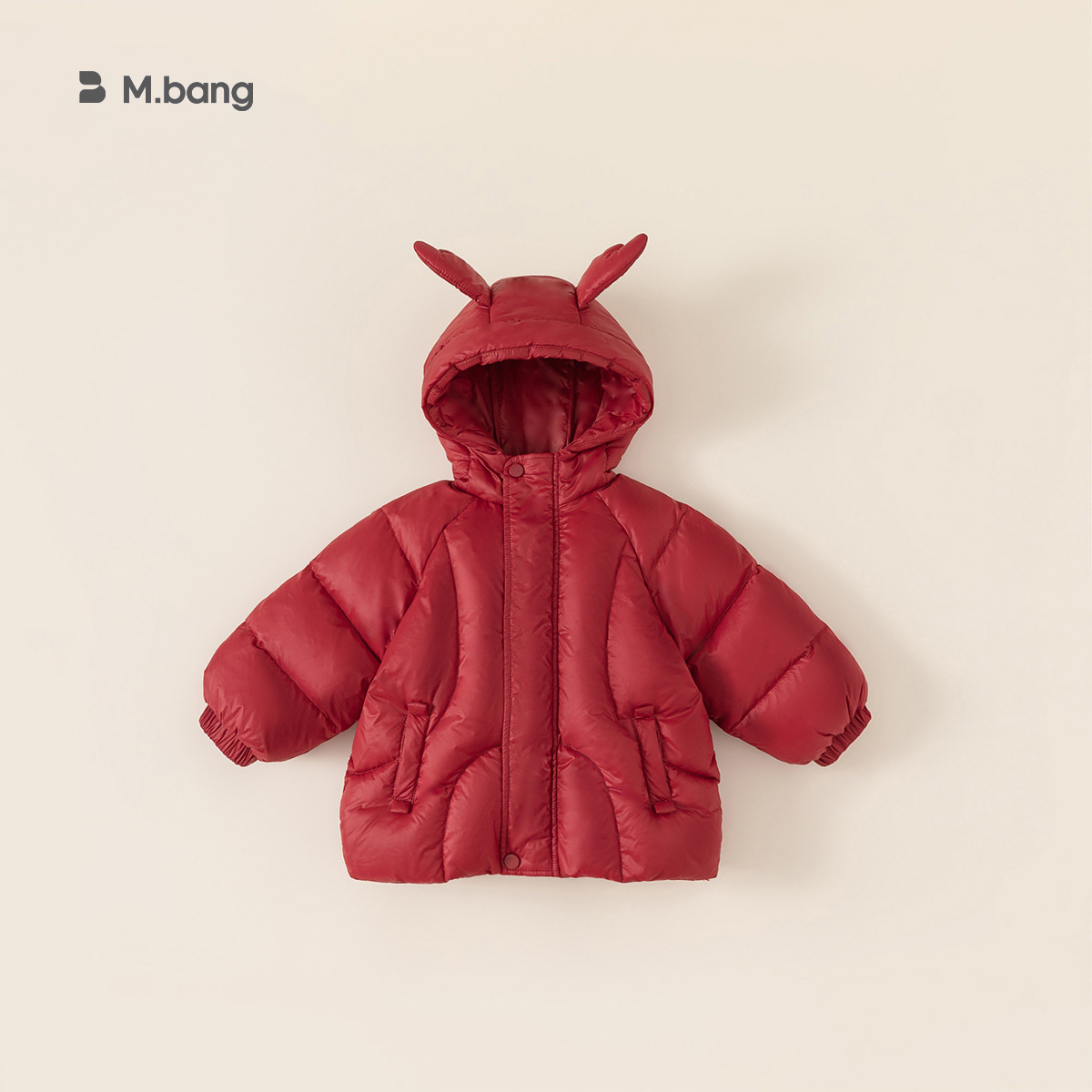 Babycity Boys'Down Jacket Warm Baby Winter Clothing Children's Ear Hooded Jacket White Duck Down DY83003