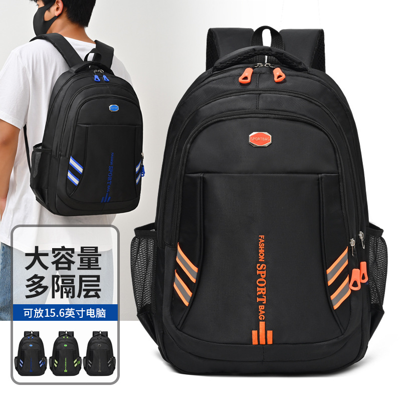 Hombres nueva mochila de alto nivel, bolsas de computadora de negocios, mochila de viaje de mujer, mochila de escuela secundaria.