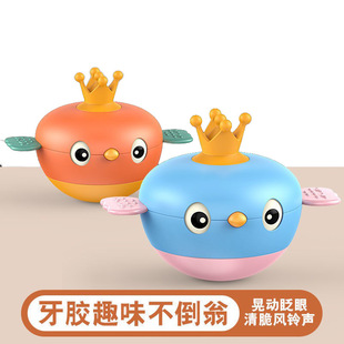 Cross-border e-commerce baby bird tumbler 0-18 months can grit rubber rattle baby educational toys