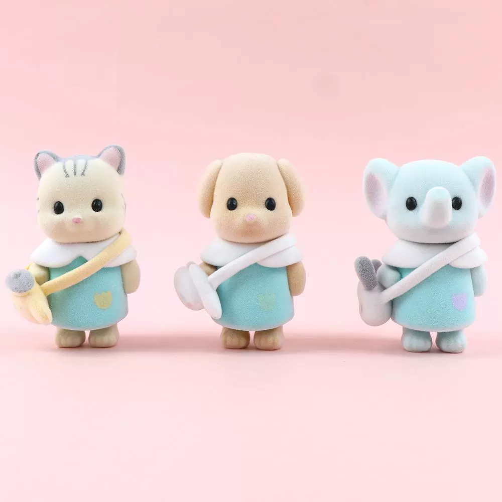 Велюровые мини-фигурки Sylvanian пудель семья, слепой бокс «Домик», настольная фигурка