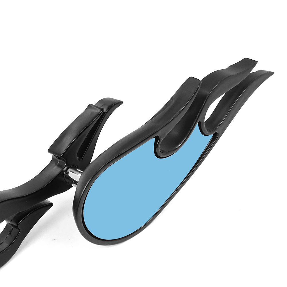 Universal model suitable for Harley Davidson Prince motorcycles, electric vehicle modified personalized flame retro rearview mirror