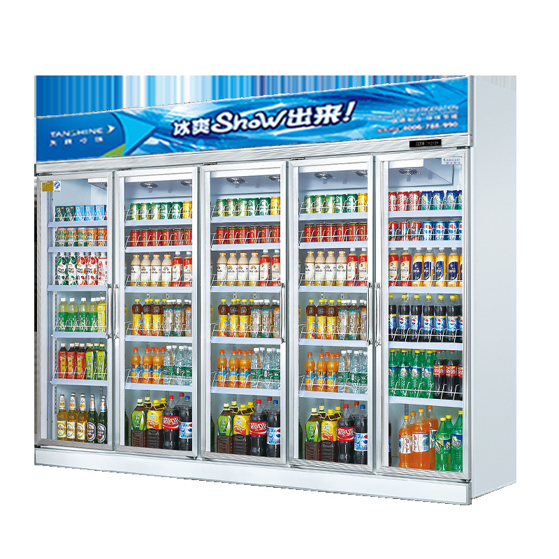 天翔冷链五门商用饮料柜超市冷柜便利店风冷保鲜柜【送货到店】
