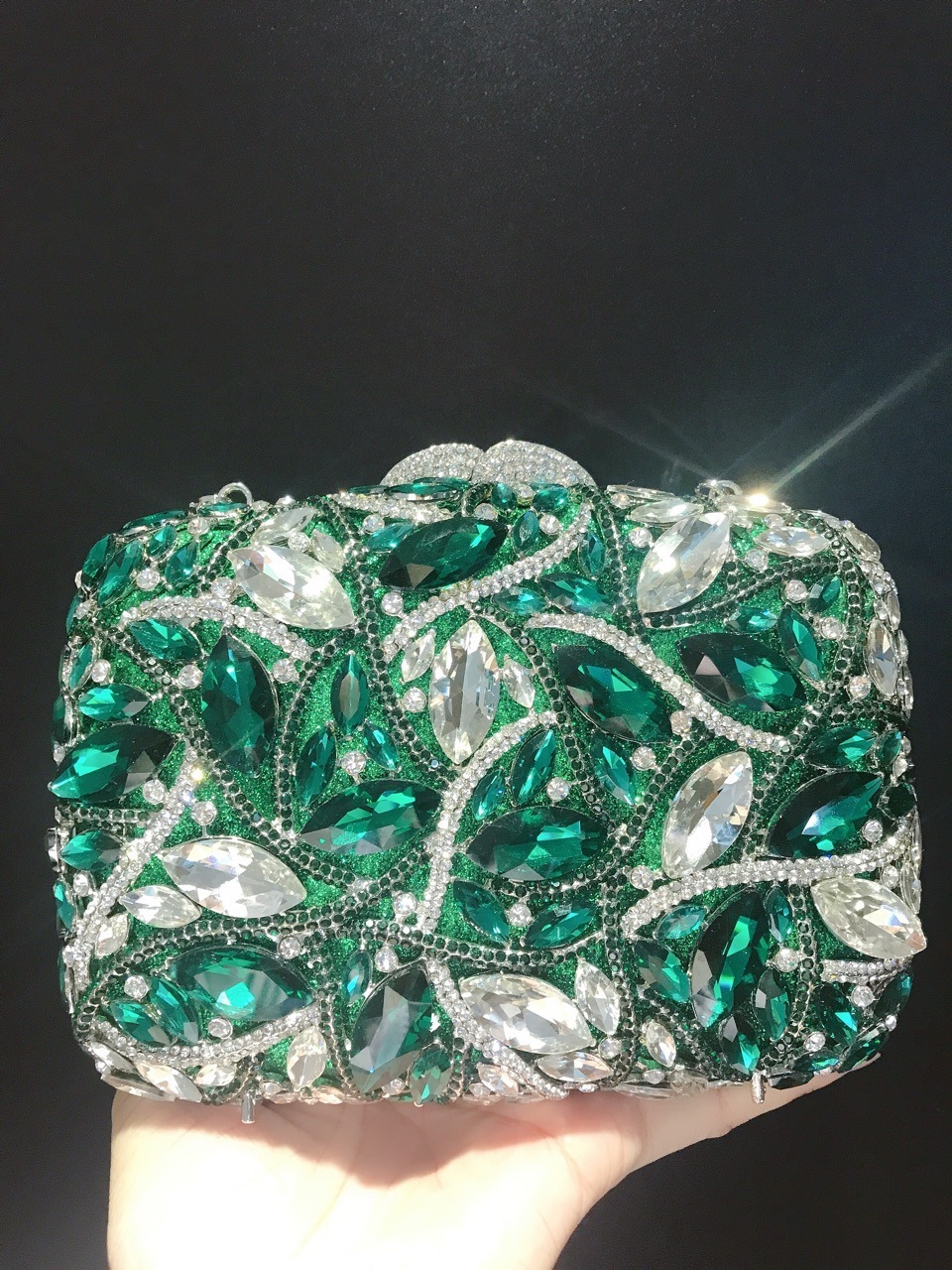 Selección estricta de diamantes transfronterizos bolsos de banquete bolsos de mano de diamantes bolsos de cristal de diamantes bolsos de mujer bolsos de embrague