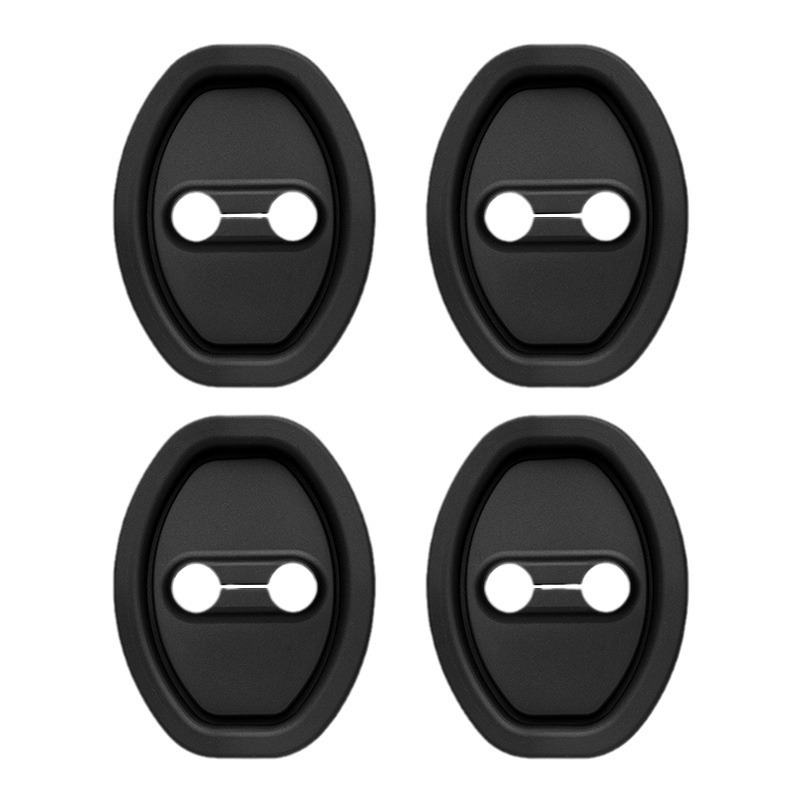 4x Universal Car Door Lock Protective Covers – Anti-Rust Cushion Decor Accessories