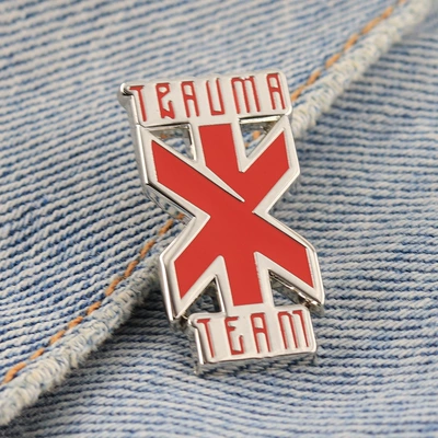 Punk 2077 Trauma Team Logo Enamel Brooch Game Peripheral Emergency Medical Rescue Metal Lapel Pin