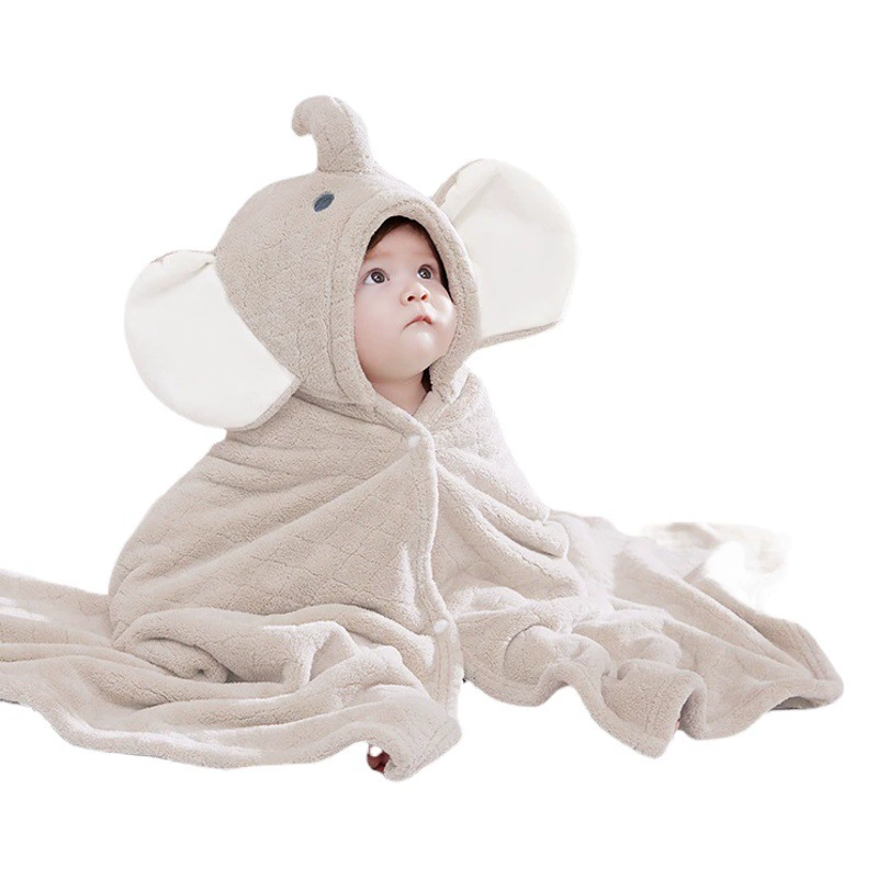 Babygreat детское банное полотенце-накидка детский халат с капюшоном для новорожденных Детская накидка полотенце впитывающее быстросохнущие осень и зима