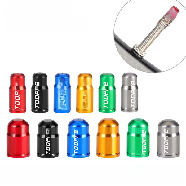 Bicycle French gas nozzle cap American mountain road car beautiful mouth French nozzle tire valve core dustproof cap