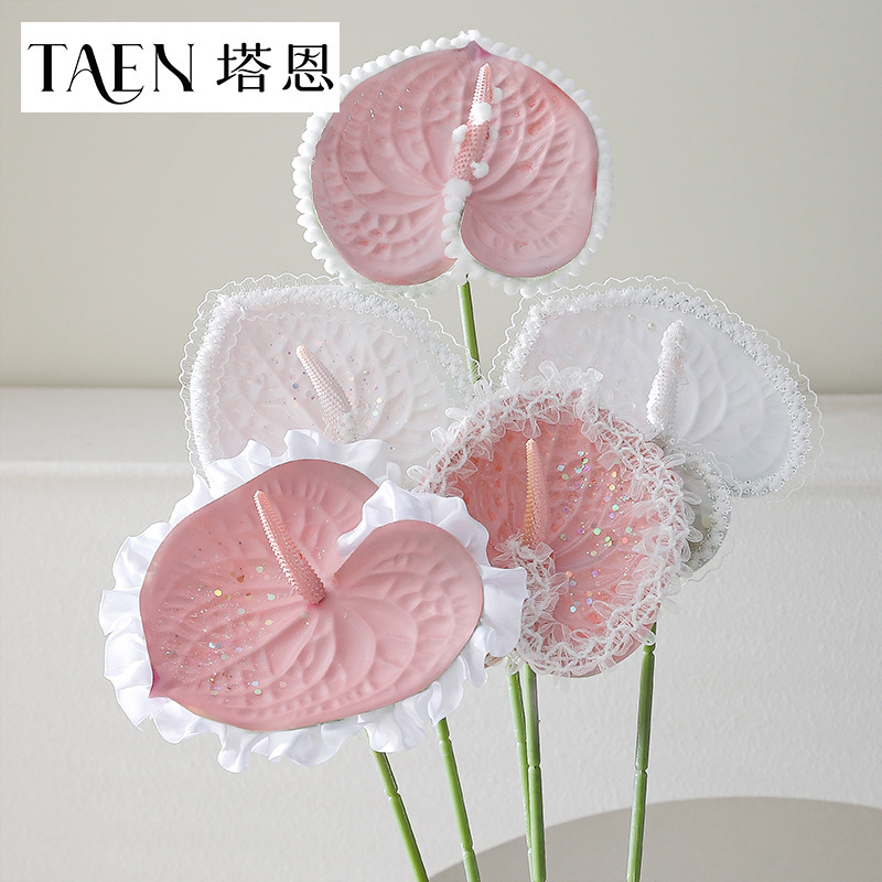 新品褶皱雪纱丝带鲜花束装饰蕾丝花边带diy手工配饰材料花艺缎带|undefined