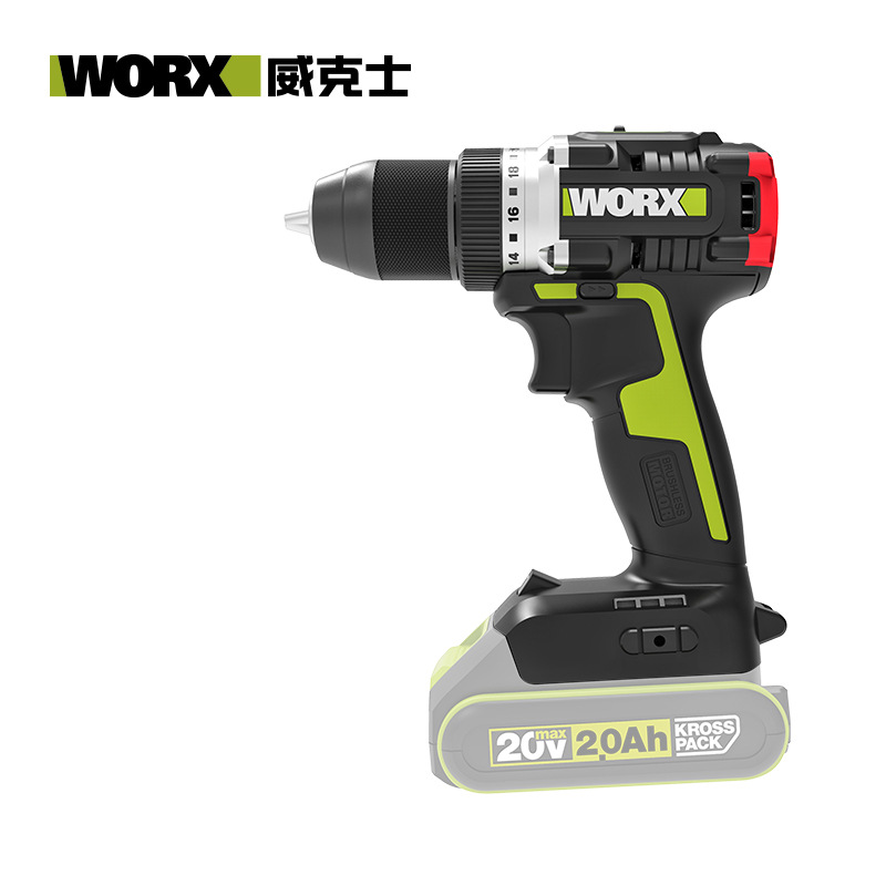 WIX 20V taladro de impacto sin escobillas WU369.1 (electricidad única) taladro de pistola de batería de litio taladro de pistola en la pared doméstica