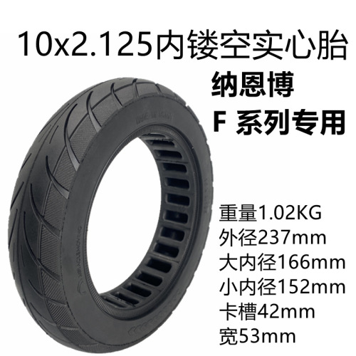 Ninebot Niuobo Ninebot F20 F30 F40 Accessories 10x2.125 Solid Tyre No Air Tire