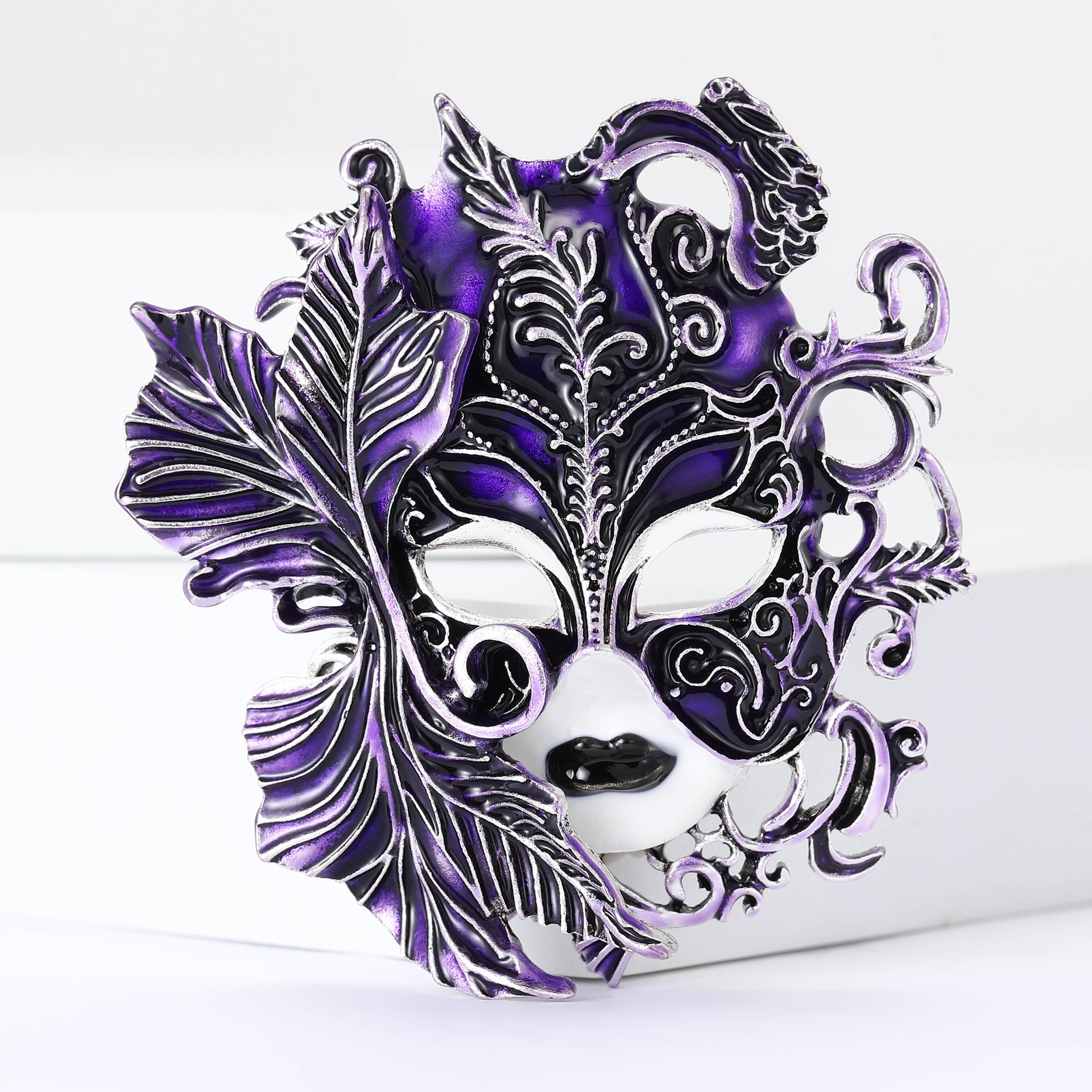 New Hot-Selling Fashion Creative Heavy-Duty Enamel Oil-Drip Carnival Mask Brooch Alloy Personality: Br4619