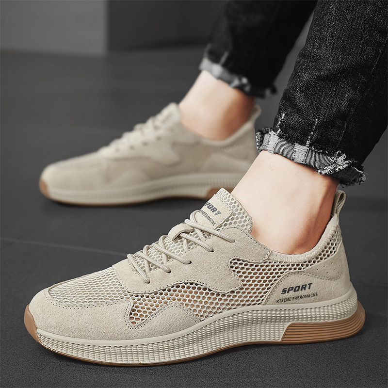 Mesh Thin Men's Shoes 2024 Summer New Breathable Outdoor sneaker Men's Comfortable Soft Sole Casual Shoes