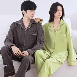 保暖睡衣情侣新款秋冬季加厚大码男女长袖珊瑚绒家居服套装