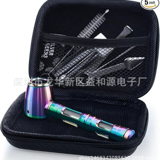 玻璃烟斗七件套可拆卸清洗烟斗烟斗有七色EVA盒套装烟斗亚马逊销