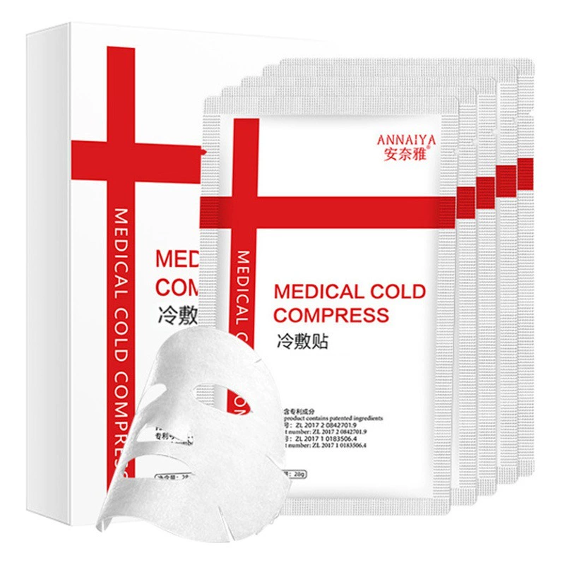 Медицинский охлаждающий пластырь Anayea второго класса для успокоения после операций и после загара, уменьшения покраснений, восстановления чувствительной кожи, медицинский охлаждающий пластырь.