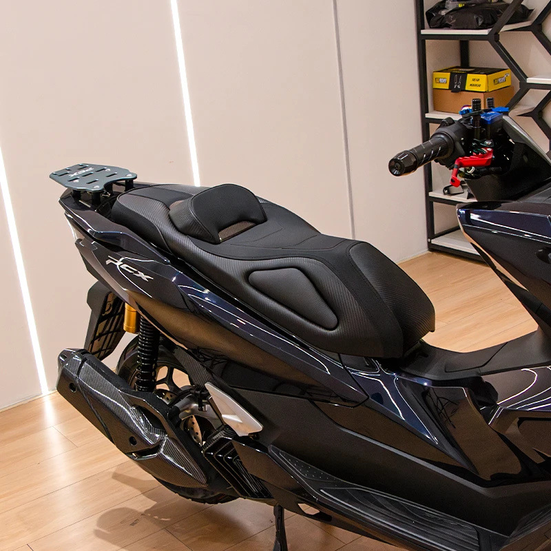 Suitable for 21-26 Honda Pcx160/125 Motorcycle Modified Seat Cushion with Soft and Comfortable Seat Bag and Lumbar Support Seat Cushion