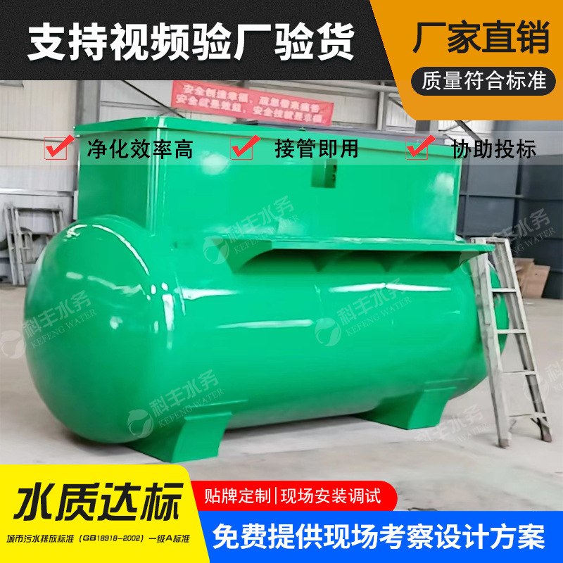 一体化污水处理设备 厌氧反应加膜生物反应器 20吨水处理设备