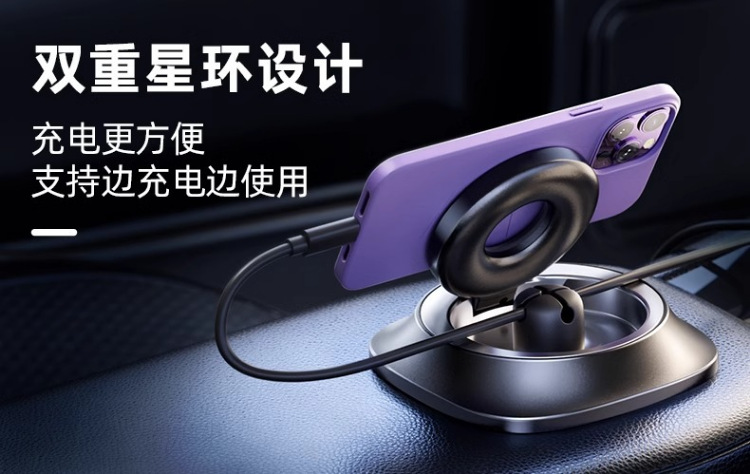 Hot-selling car phone holder, center console dashboard mount, rotatable and foldable car navigation bracket, factory direct sales