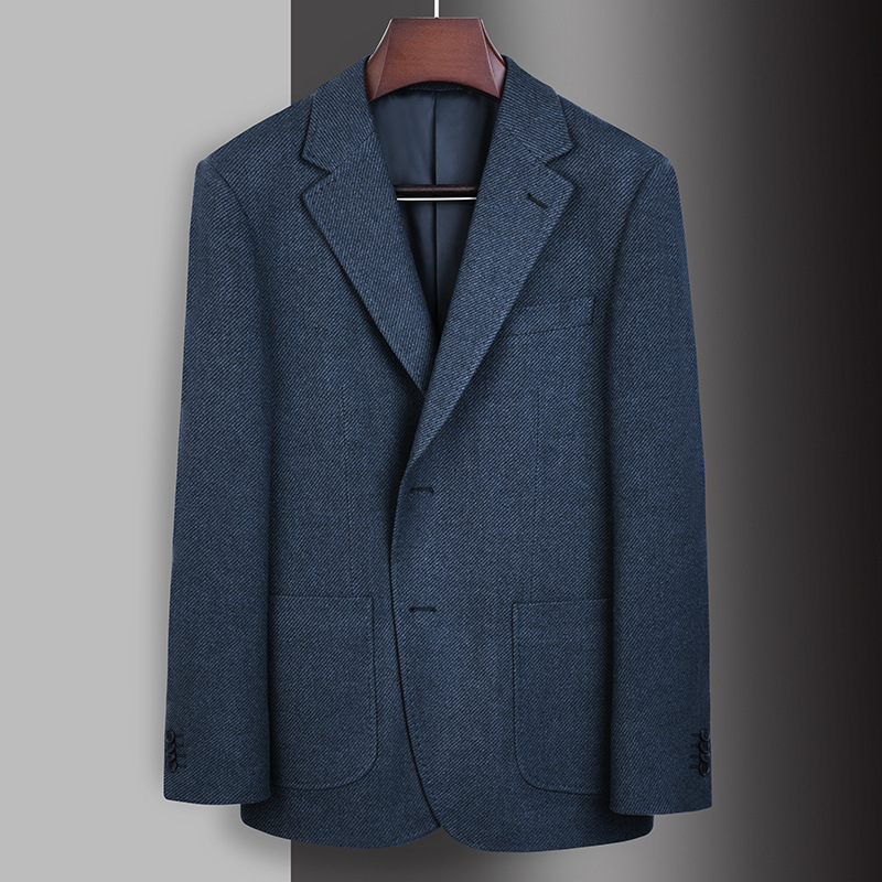 New Business Wear Men's Suit High-end Slim-fit Slimming Suit Jacket Single Row Two-button Casual Suit