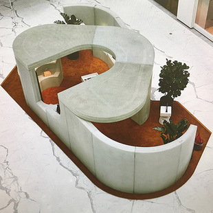 企业展厅快闪店设计搭建高端快闪店制作厂家中岛圆形展示台-阿里巴巴
