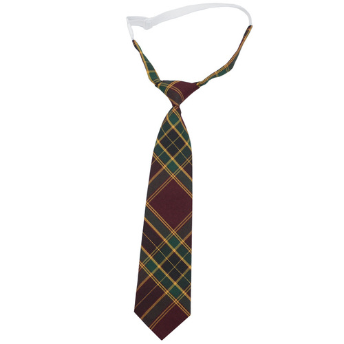 JK tie plaid women's knot-free student college style Japanese style short uniform school uniform accessories lazy person