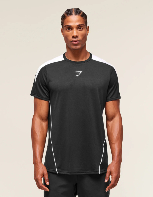gymshark鲨鱼健身美式潮牌新款男士T恤宽松时尚新款大码T运动|undefined