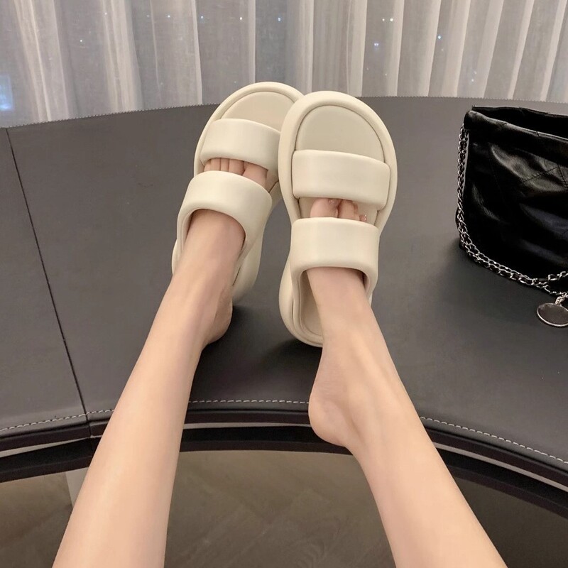 Cloud Bubble ~ Double-Strap Bread Slippers for Women, Suitable for Outdoor Wear, 2026 New Model, Beach Vacation, Water-Resistant Beach Sandals Cloud Bubble ~ Double-Strap Bread Slippers for Women, Suitable for Outdoor Wear, 2026 New Model, Beach Vacation, Water-Resistant Beach Sandals