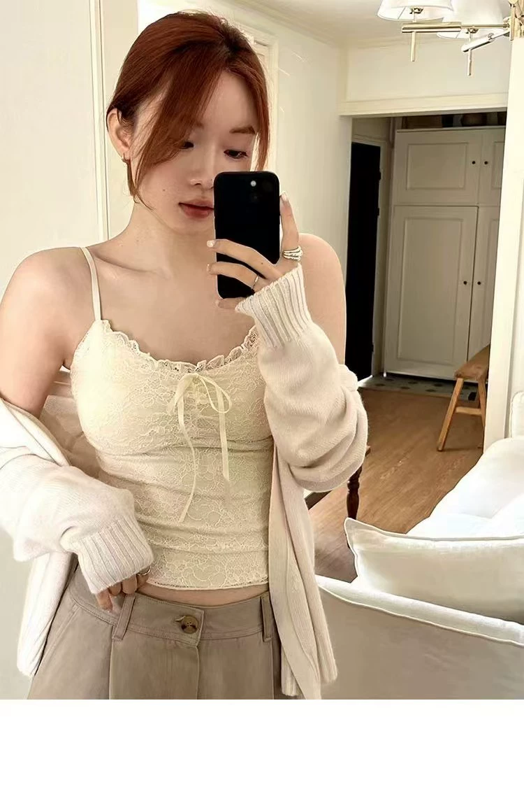 Оригинальный чистый кружевной лук подтяжка топы для женщин с нагрудным ковриком