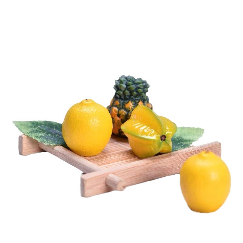 DIY配件树脂仿真萌粒西瓜荔枝桃子芒果水果摆件车载装饰品|undefined
