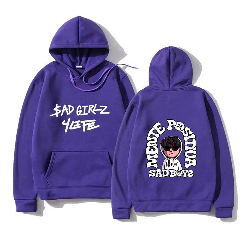 Nuevo jersey de hip-hop para hombre triste niño estampado suéter Harajuku niña fantasía música regalo casual ancho