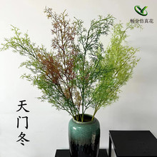 仿真绿草叶子绿植假草装饰天门冬迷雾塑料花千层草芦荀草植物造景