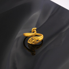 Minimalist Retro 3D Plain Silver Peacock Ring for Women, Adjustable Open Work Vintage Decorated Hook and Threaded Ring, Factory Wholesale