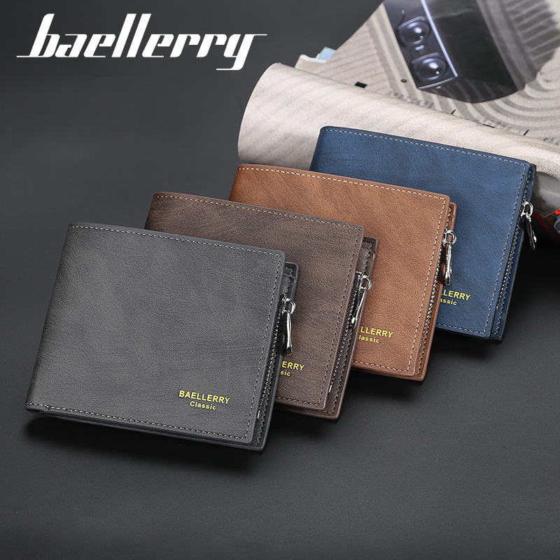 Driver'S And Men'S Short Korean Multi Card License Zero Fashion Horizontal Zipper Wallet