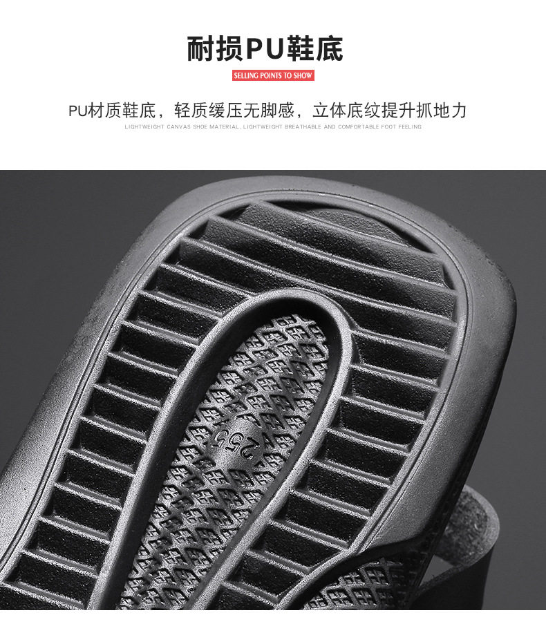 Dép sandal nam hở ngón quai ngang chất liệu da PU chống trơn trượt, size lớn đi ngoài trời và đi biển — Màu nâu, Màu đen chi tiết 9
