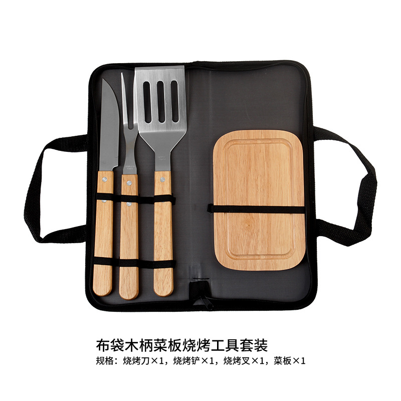 Juego de herramientas para barbacoa al aire libre, accesorios y utensilios para BBQ - Mayorista