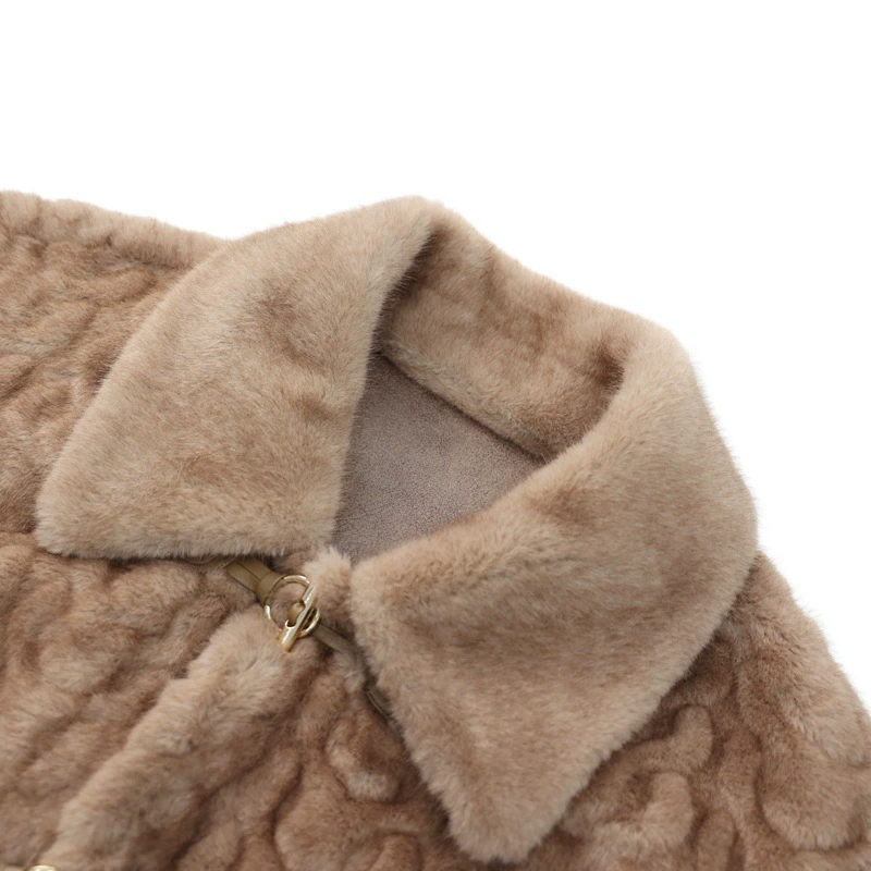 Новая мода мама большого размера мода среднего возраста корейская женская одежда короткая женская теща имитация норкового бархата зимняя одежда женская