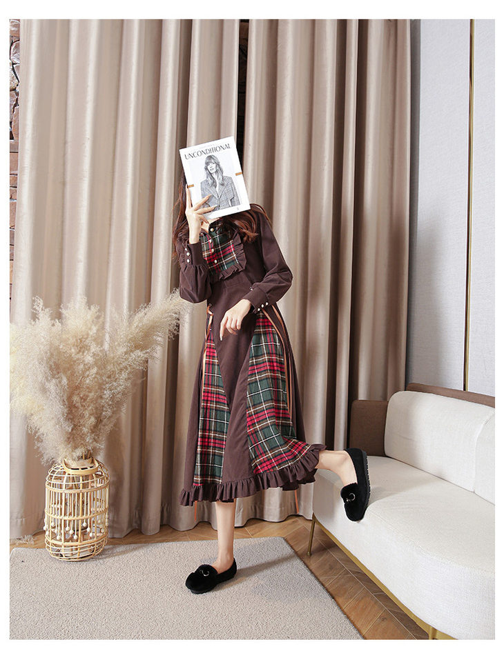 Giày lười nữ lông thỏ có nơ, đế bệt mềm, lót lông giữ ấm — Màu xám, Màu đen chi tiết 13