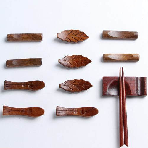 Hotel wooden chopstick holder, chopstick rest, matching wooden chopsticks, creative public chopsticks, wooden utensil chopstick holder, chopstick pillow, wooden
