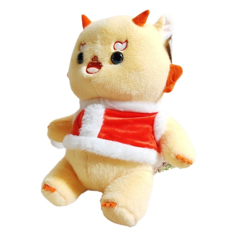 Muñecas alrededor del año del dragón del zodíaco, juguetes de peluche con adornos de dragón, día festivo de Año Nuevo, regalos de la empresa