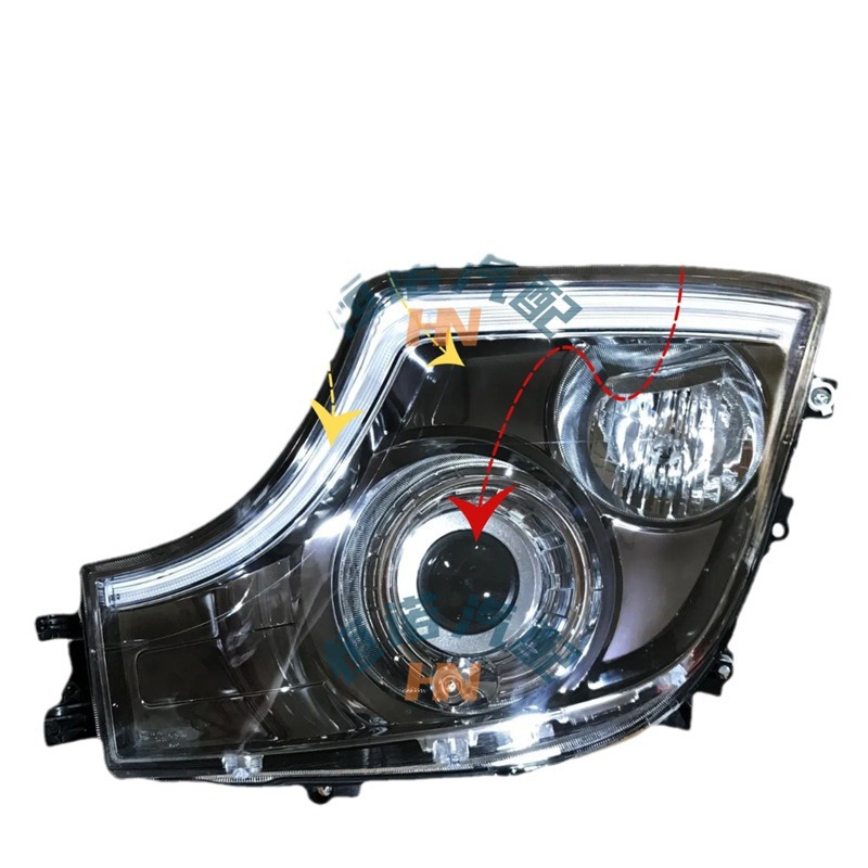 Aplicable a ACTROS 1851MP4 Camión Benz delantero conjunto de la lente del camión bomba accesorios de lámpara de fábrica directa