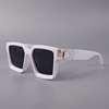 Monopoly, sunglasses, brand square mannequin head, European style, suitable for import, internet celebrity