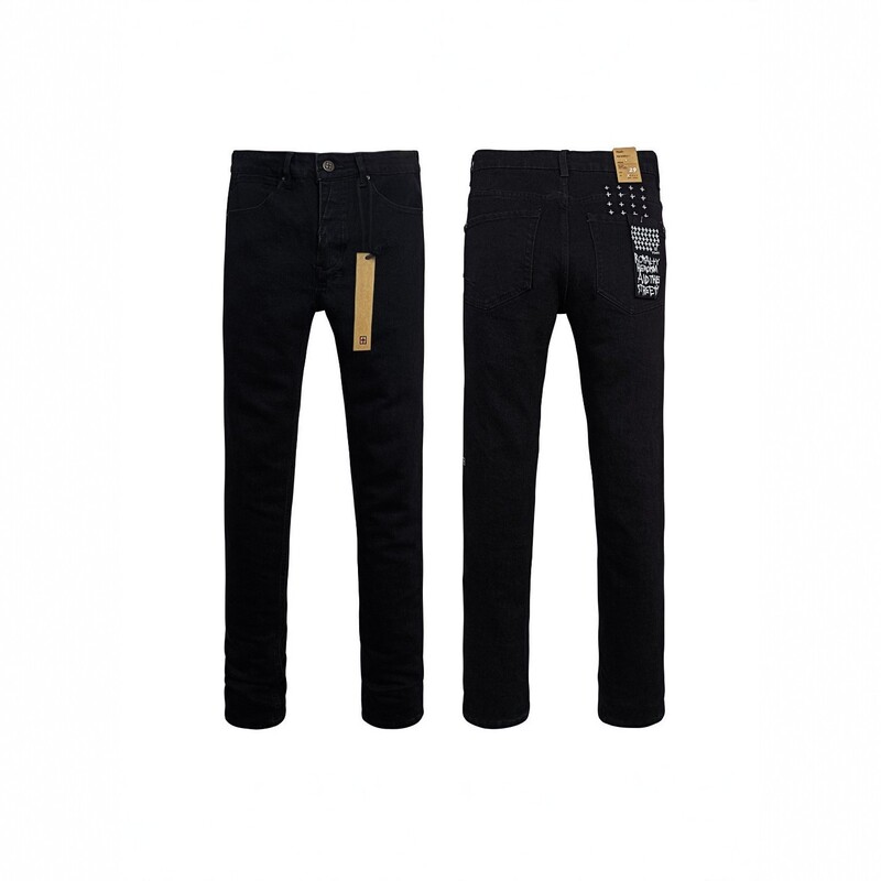 Popular foreign trade item KSUBI HIPHOP JEANS trendy black slim-fit jeans for men and women, high street long pants Popular foreign trade item KSUBI HIPHOP JEANS trendy black slim-fit jeans for men and women, high street long pants