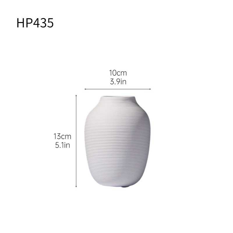 Decoración de jarrón de cerámica de alto valor de estilo ins, decoración de arreglo floral de escritorio de sala de estar, decoración de muebles de TV de entrada