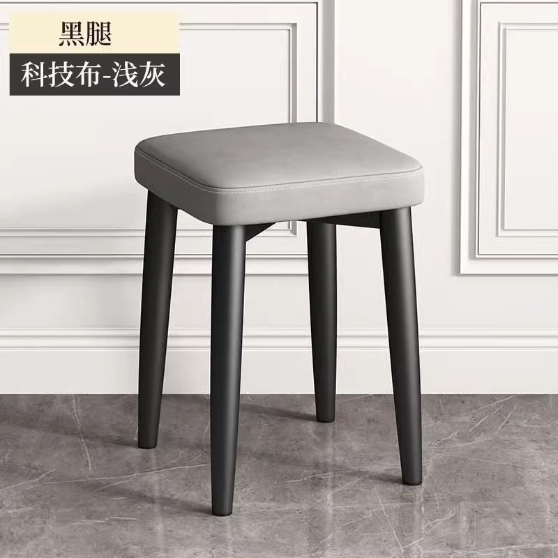 Casa ligera de lujo red alta sensación taburete redondo moderno simple manicuría silla de vestir respaldo de la chica dormitorio maquillaje de cama