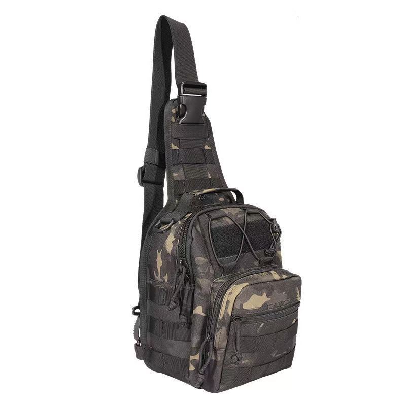 Bolso táctico transfronterizo para el pecho, riñonera para exteriores, bolsa de ciclismo, bolso pequeño de camuflaje para deportes al aire libre, bandolera de un solo hombro para exteriores.
