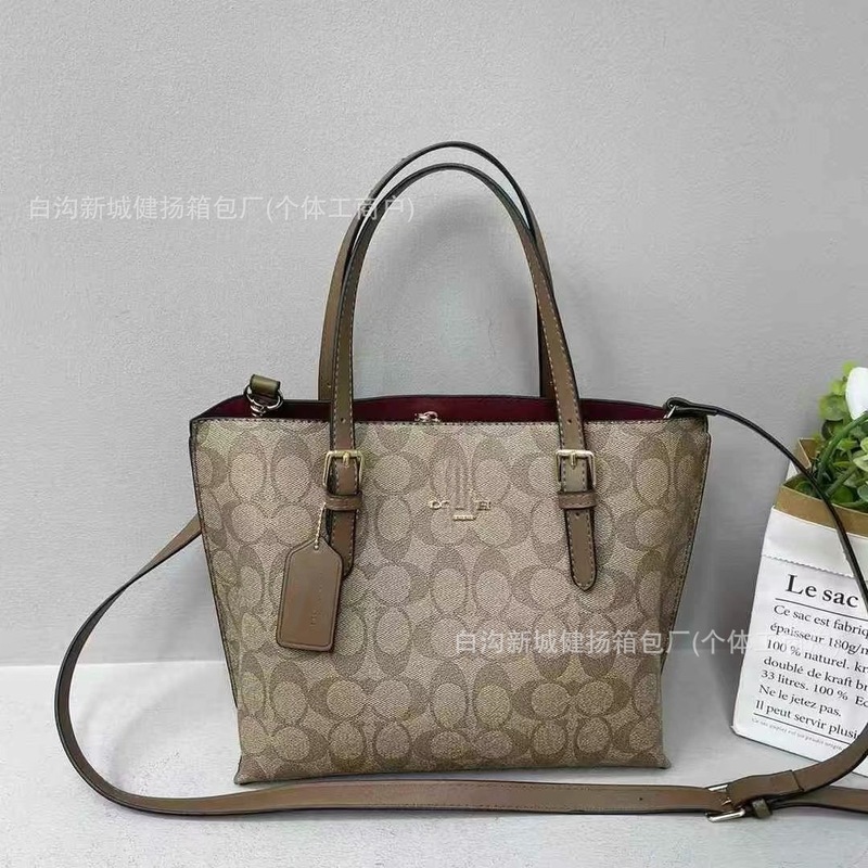 新款寇驰女包c家mollie 25香布蕾茉莉托特包手提购物袋单肩斜挎包|undefined