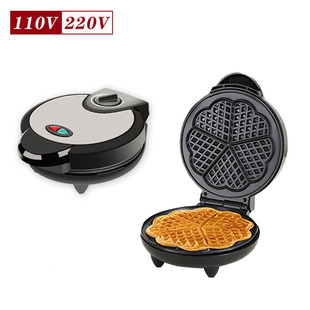 Cross-Border 110V Triangular Waffle Machine American Standard Waffle Machine Heart-Shaped Plum Blossom-Shaped Waffle Machine Heart Breakfast Machine