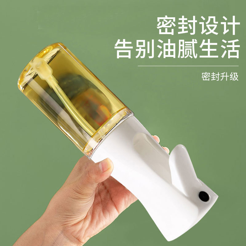 Olla de pulverización de aceite de cocina para el hogar aceite comestible botella de inyección de aceite de vidrio freidora de aire olla de aceite a presión botella de condimento de pulverización al por mayor